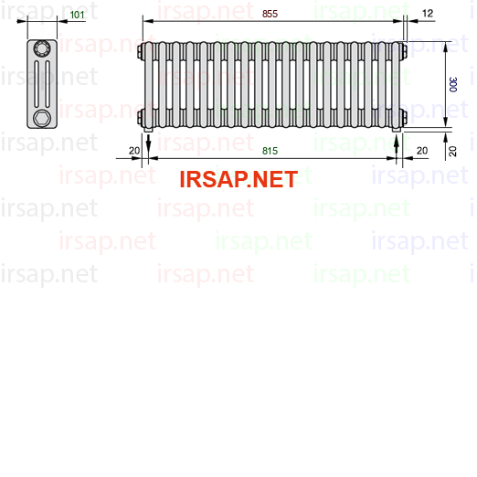 Радиатор IRSAP Tesi 30300/19 T16 CL 01